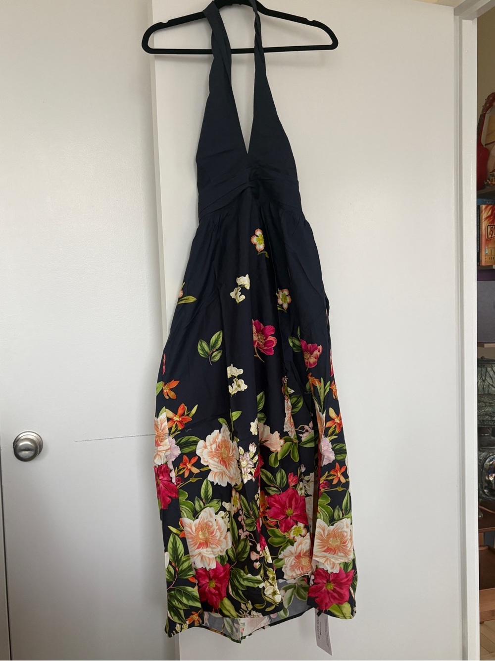 NWT Never Worn Yumi Kim Floral Maxi Dress in Navy with Pink & Cream Blooms